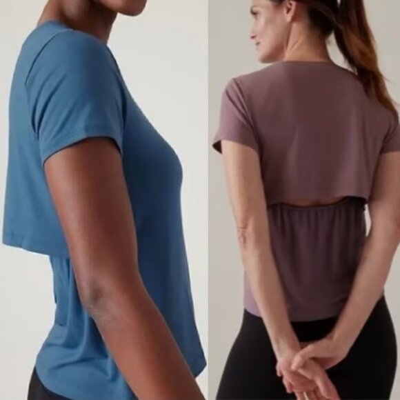 Athleta Air Out Cinch Tee bundle of 2 1440 - Picture 1 of 7